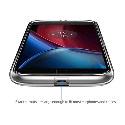 Moto G4/Plus Hülle Case Elekin Transparent TPU Case Crystal Clear Handyhülle Schutzhülle für Moto G4/Plus - 5