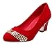 Produktbild UH Damen Chunky Heels Pumps Geschlossen Blockabsatz Bequeme Work Office Schuhe