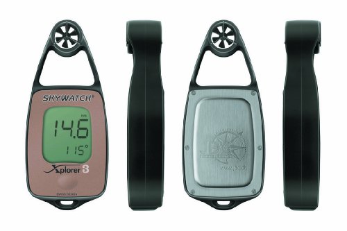 JDC Electronics Skywatch Xplorer 3 - Medidor de Temperatura y Viento, brújula y barómetro, Color Naranja