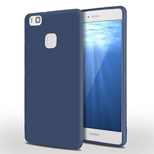 Funda Huawei P9 Lite  SpiritSun Soft Carcasa Funda Dise  o Mate Opaco Ultrafina TPU Bumper para Huawei P9 Lite  5 2 pulgadas  Suave Silicona Piel Carcasa Ultra Delgado y Ligero Goma Flexible Anti-ara  azos Anti Golpes Parachoques Protectora Carcasa - Azul Marino