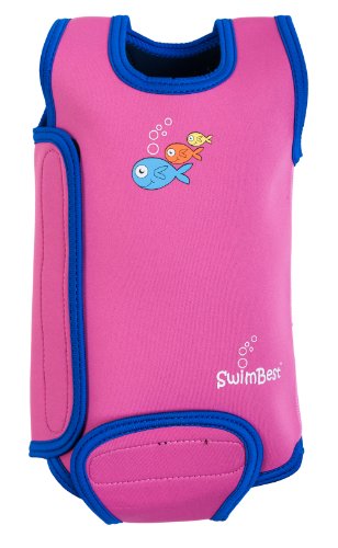 SwimBest Baby Wetsuit Pink 6-12 months Best for swimming pools & beach, keeps baby warm in water