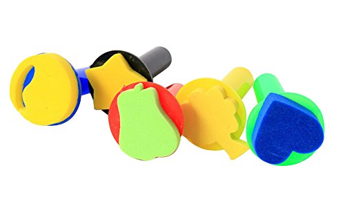 Blancho Set of 2 Early Learning EVA Foam Seal Painting Tools for Kids [Multicolor-1]