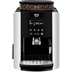 Krups ea817810 autonome entièrement automatique Machine Espresso 1.7L 2tasses Noir, Argent - Cafetière (autonome, Machine à Espresso, 1,7 l, Broyeur Intégré, 1450 W, Noir, Argent)