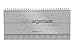 Tisch-Querkalender alpha argentum 2020 - Tischkalender - Bürokalender (29,7 x 13,5) - 1 Woche 2 Seiten - silber - Ringbindung by