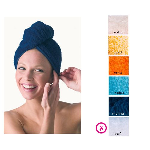 Preisvergleich Produktbild Haarturban Farbe weiss