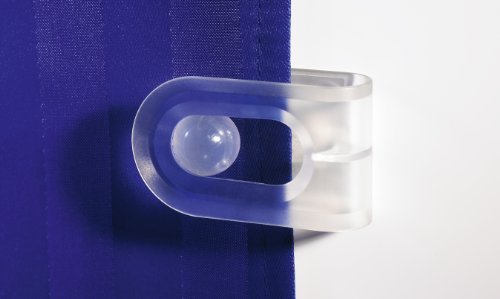 Ridder 506000-350 Duschvorhangklammer „Fix It“ zum fixieren von Duschvorhängen, transparent - 2