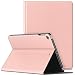 Produktbild Infiland Hülle Compatible for iPad 9,7 2018/2017, (6. Generation/ 5. Generation), iPad Air/Air 2, Slim Halten Sie vorne Schutzhülle hülle mit Auto Schlaf/Wach Funktion,Rosa Goldene