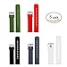Produktbild Lamshaw Quick Release Silikon Ersatz Uhrenbänder 18mm, 20mm, 22mm und Wahl von 5 Farben (5 Farben Neu, 22mm)