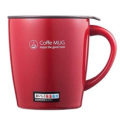 dominos Tasse a Cafe Mug Thermos Isotherme Tasse Isotherme Tasse Expresso Mug INOX (Rouge)