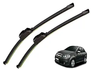 Auto Hub Car Wiper Blades for Chevrolet Aveo - Set of 2 Pcs (D-22,P-16)