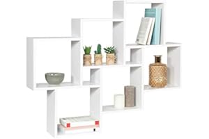 IDMarket - Etagère murale double position LUCAS blanche