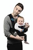 We Made Me Pao Papoose 3-in-1 Front and Back Baby Carrier (Midnight Black)