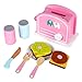 Produktbild Wovemster Lernspielzeug für Kinder - Toaster,Kinderküche,Frühstücksset Aus Holz,für Hand-Auge-Koordinationsfähigkeit und Feine Bewegungsfähigkeit Ausüben, Perfektes Geschenk