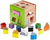 Eichhorn 100002224 - Holz-Steckbox bunt, Steckwürfel...