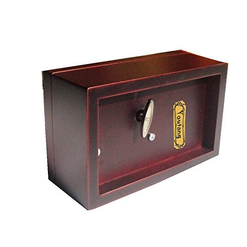 Hleeduo® 18 Noten h?lzerne Spieldose zum Aufziehen mit Spiegel Spielen Lilium From Elfen Lied, Silver Musikal Movement, Model M33 - 2