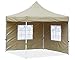 Produktbild Tenzo-R 29964 Premium Garten Falt Pavillion Party Zelt mit 2 Seitenwänden 2 Fenster 3x3m Beige