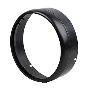 Topbird TBIOHG1 Inner & Outer Ring for Head Light Grill, Heavy Duty Metal Headlight Cover Compatible with Classic, Electra and Standard Motorcycles (2 Pieces, Black)