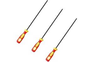 CWED 3 Stück feile für kettensäge,motorsägenhalter,pferd feile,Mit 4,0 mm, 4,8 mm, 5,5 mm 3 Größen, ergonomisches Design, bequemer Griff, für Kettensägen