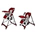 Baby High Chair Bordeaux Red Height Adjustable