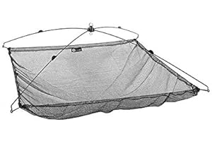 AUTAIN - CARRELET PLIANT - 100 x 100 - Filet de pêche pliant - Noir - Polyéthylène (PE) ou Nylon