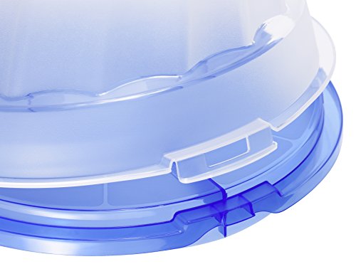 Rotho 1721105070 Gugelhupf-Kuchenbehälter Fresh aus Kunststoff mit sicherem Verschluss und bequemem Tragegriff, circa 30,5 x 28,5 x 17,5 cm, grün / transparent - 4