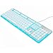 Produktbild Guanwen Gaming Keyboard, mechanische Feel Blue Hintergrundbeleuchtung Multimedia Metall ergonomische USB verdrahtete Spiel Tastatur für PCLaptop/Computer