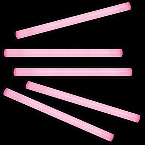 Lumica 15 Inch PowerBeam Pink Safety Glow Sticks - Qty 12