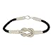Produktbild AQILA Unisex Armband Herkulesknoten Liebesknoten Freundschaftsband 999 Feinsilber Kazaziye Bracelet Hercules Knot Reef Knot Love Knot zweifarbig