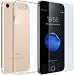 Produktbild Iphone 8 Plus Hülle Iphone 7 Plus Hülle Case+Panzerglas, ILUXUS® iphone 7 plus Schutzhülle Case Cover Ultra-Transparente felxible TPU Silikon Handyhülle Hülle mit Anti-Rutsch Kratzfest Crystal Hülle