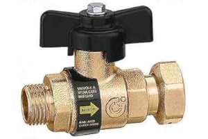 334500 3/4 "M x capuchon 3/4" F BALLSTOP - Robinet à boisseau sphérique CALEFFI avec clapet anti-retour