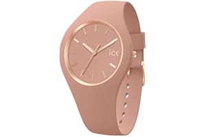 Ice-Watch - Ice Glam Brushed Clay - Reloj Rosa para Mujer con Correa de Silicona
