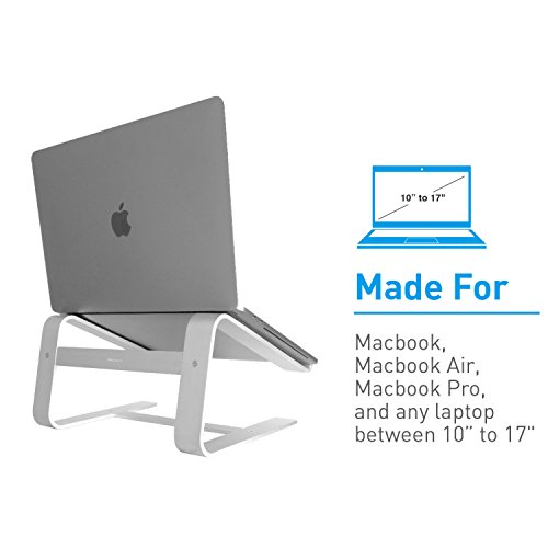 Macally astand Aluminium Laptop Ständer für Apple Macbook, Macbook Air, Macbook Pro – Silber - 10