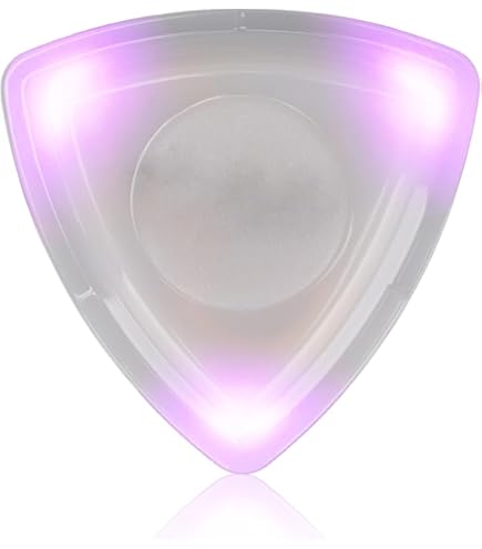 3 Médiators De Guitare Lumineux JIZZU - LED Multicolores, 0.6mm, Pour Guitare, Basse Et Ukulélé