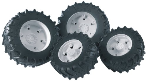 Preisvergleich Produktbild Bruder 03311 - Zubehör: Zwillingsbereifung mit weißen Felgen, premium-pro