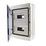 Caja de distribución de plástico ABS con protección ambiental IP65.