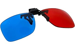 INCEPTION PRO INFINITE Occhiali 3D anaglifici - senza montatura - Rosso e Blu - Video - Film - Videogiochi - Clip universale - Unisex - Idea regalo