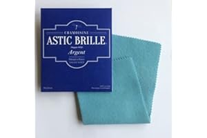 IMPREGNA DISTRIBUÉ PAR KD89 ASTIC BRILLE - Grande pochette 30x25cm - Chamoisine pour l'entretien de vox bijoux de Luxe en Argent - Résultat instantané - 100% réutilisable - Made in France