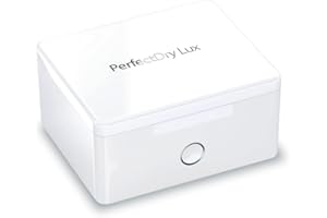 SDU SPECIALISTIDELLUDITO PERFECTDRY LUX - Caja deshumidificador eléctrico UV esterilizador automático UV para desinfectar y limpiar audífonos, AirPods, caja portátil, limpieza ultravioleta en seco