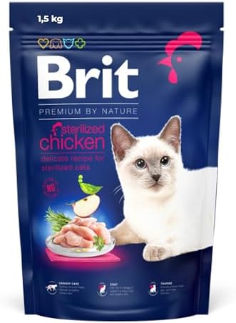 Brit Premium - Cibo Secco per Gatti Sterilizzati, Pollo, 1,5 kg