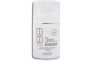 MH COSMETICS Maiva BB Cream SPF30 vegana-Crema facial hidratante con color- 50ml
