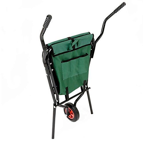 Garden Folding Wheel Barrow Lightweight Trolley Wheelbarrow Max Load 50kg - 2