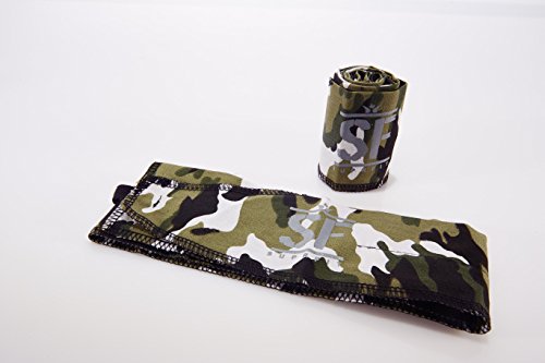 Suprfit Wrist Wraps CF 2.0 | Handgelenkbandagen | Gelenk Schutz | Crossfit Gewichtheben Powerlifting Strongman | Lila/Pink, Schwarz/Grau, Blau oder Camouflage-Urban - 3