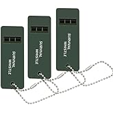 AgQrDkrc 3 Pack, Three Frequency Competition Whistle Outdoor Survival Whistle First Aid Whistle high level high frequency