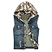 Produktbild Mens T-Shirt Herren New Fashion Denim Weste Casual Cowboy Jacke In Schulterbluse
