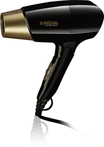 Nova NHD-2826 2000W Proffesional Hair dryer Hot and Cold (Black) RS.596 (73.00% Off) - Amazon