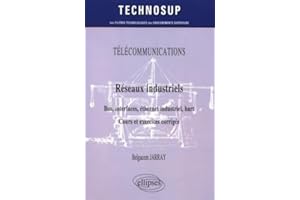 TÉLÉCOMMUNICATIONS - Réseaux industriels - Bus, interfaces, éthernet industriel, hart - Cours et exercices corrigés - Niveau B