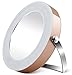 Wawoo 360° Swiveling Rotating Tabletop LED Vanity Mirror, 3 LED 3X Magnifying Illuminated Double Sided Cosmetics Makeup Mirror, Daylight Tabletop LED light Vanity Mirror for Bedroom, Bathroom