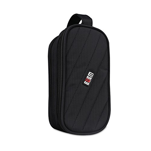 BUBM Universal Tasche Tragetasche für Elektronische Kleingeräte Organisator Reisetasche für Zubehör (Groß,Schwarz) - 2