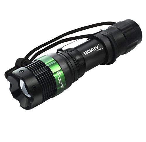 SOAIY® Wasserdicht Cree LED Taschenlampe 240 Lumen geeignet für Camping Notfall Outdoor