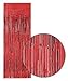 Red Metallic Shimmer Curtain 3ft x 8ft - Single